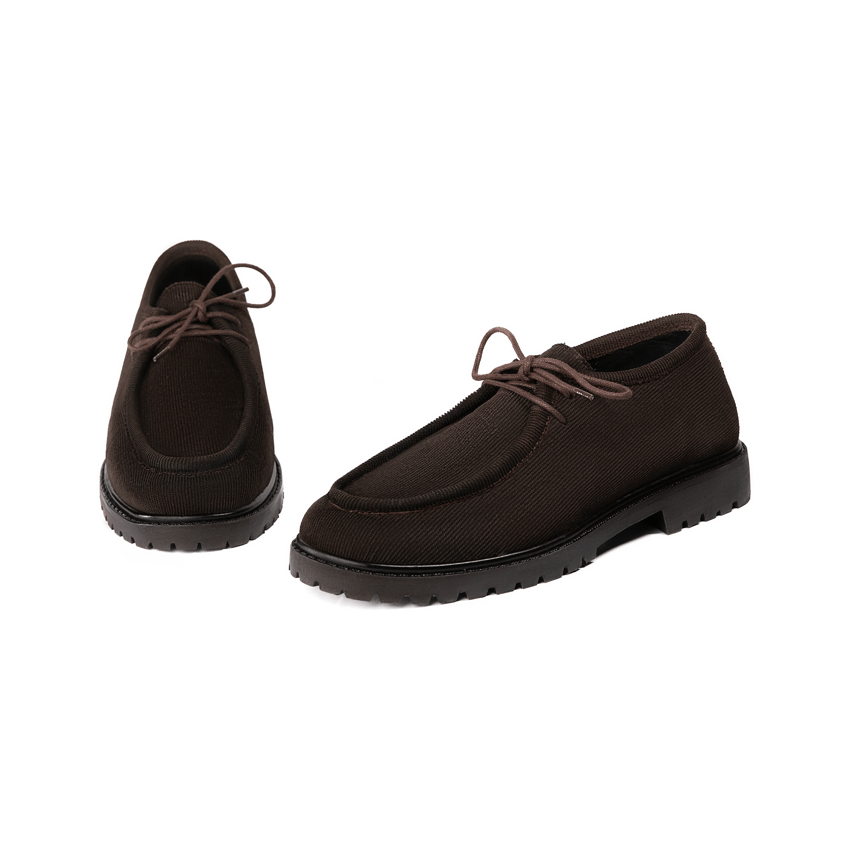 Arden Low Brown – Moc Toe Corduroy - Huso Men's Shoes, Loafers, Boots & Clothing