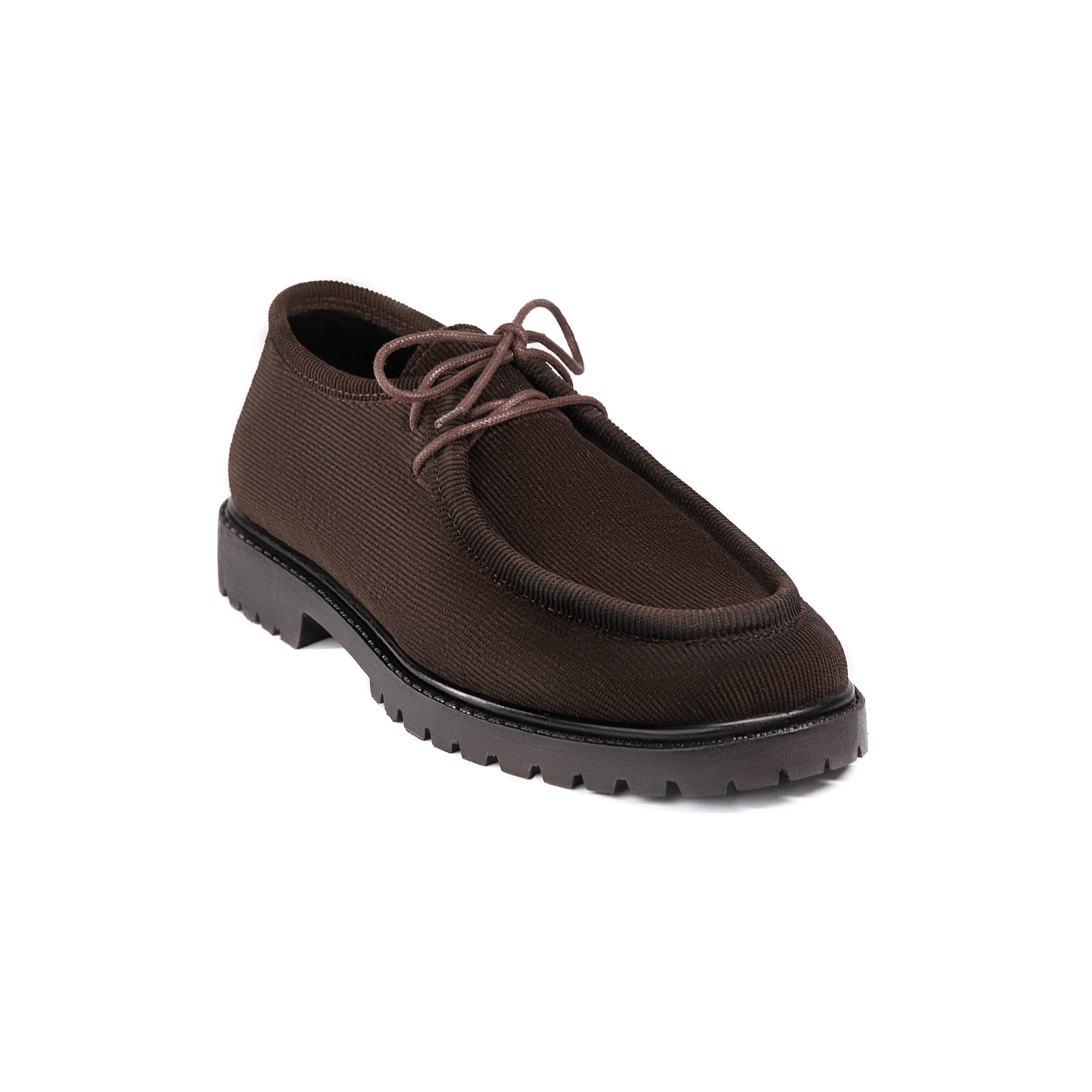 Arden Low Brown – Moc Toe Corduroy - Huso Men's Shoes, Loafers, Boots & Clothing