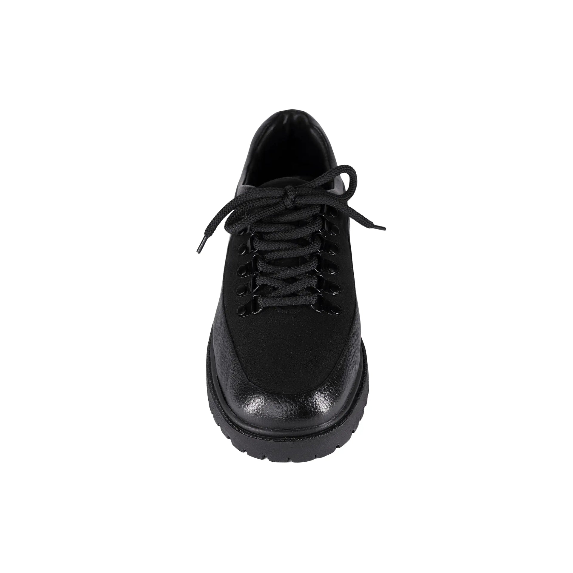 Traverse Low – Double Black Leather Shoe - Huso Men's Shoes, Loafers, Boots & Clothing