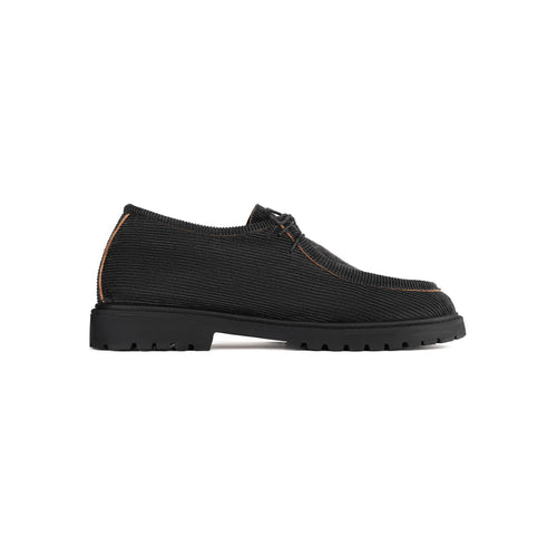 Arden Low Grey – Moc Toe Corduroy - Huso Men's Shoes, Loafers, Boots & Clothing