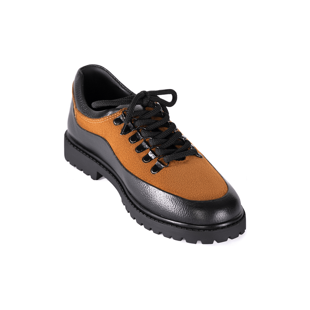 Traverse Low – Black & Tan Leather Shoe - Huso Men's Shoes, Loafers, Boots & Clothing