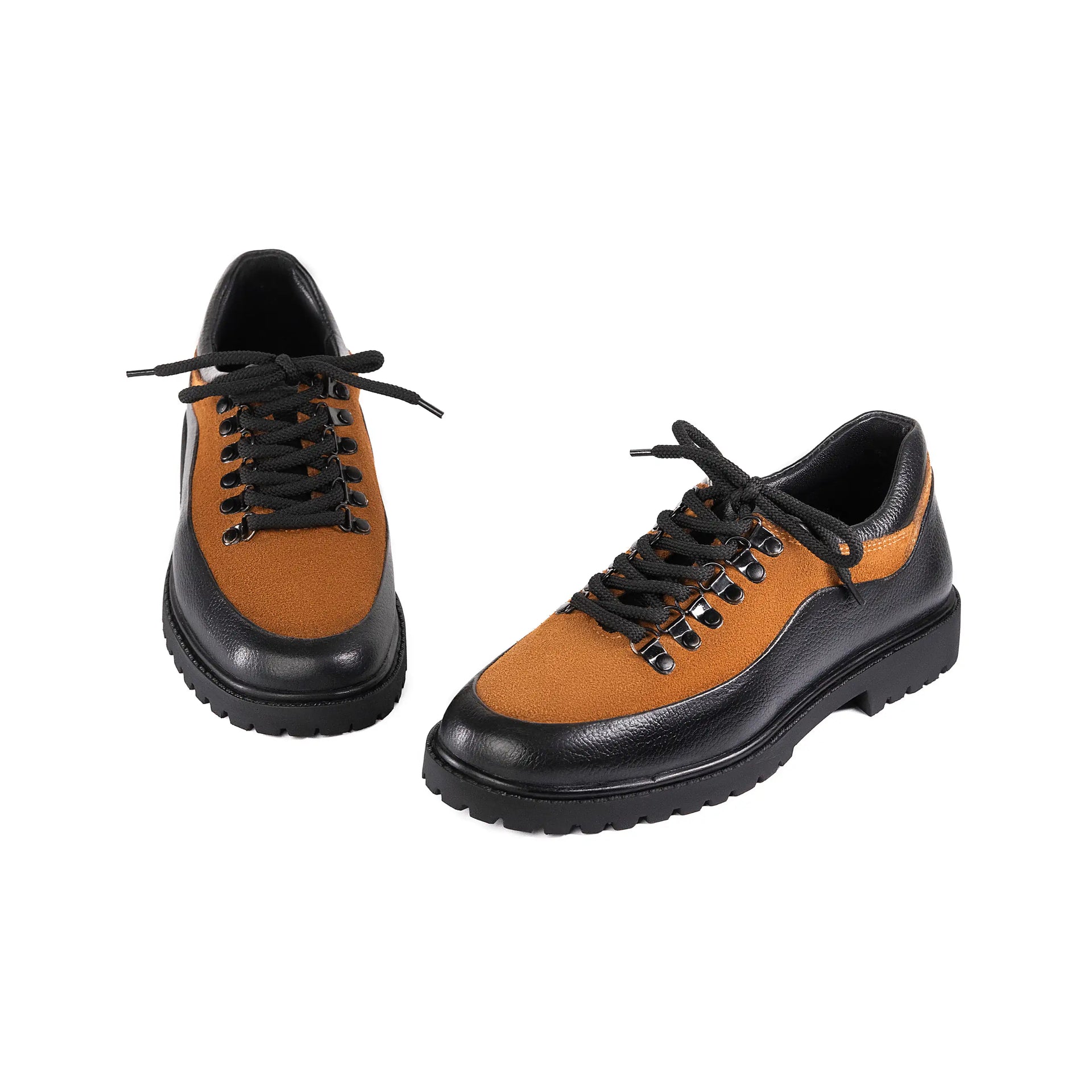 Traverse Low – Black & Tan Leather Shoe - Huso Men's Shoes, Loafers, Boots & Clothing