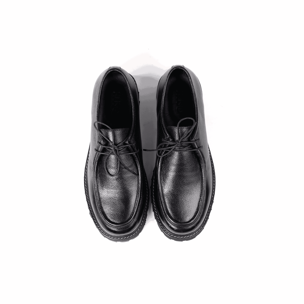 Moc Toe Obsidian Black - Huso Men's Shoes, Loafers, Boots & Clothing