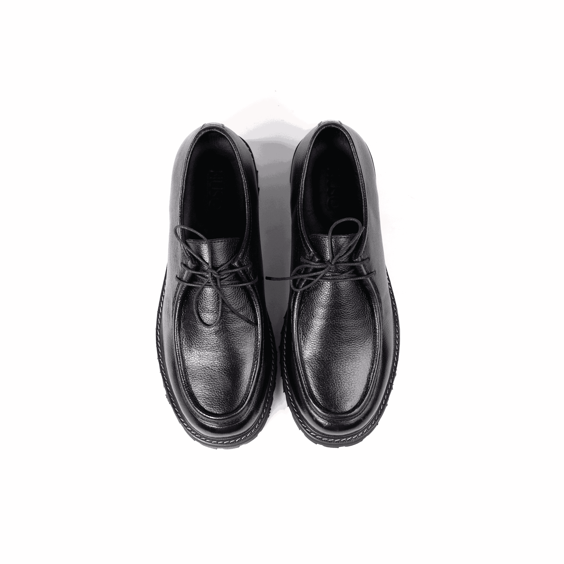 Moc Toe Obsidian Black - Huso Men's Shoes, Loafers, Boots & Clothing
