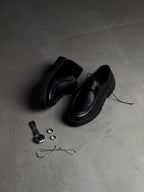 Moc Toe Obsidian Black - Huso Men's Shoes, Loafers, Boots & Clothing
