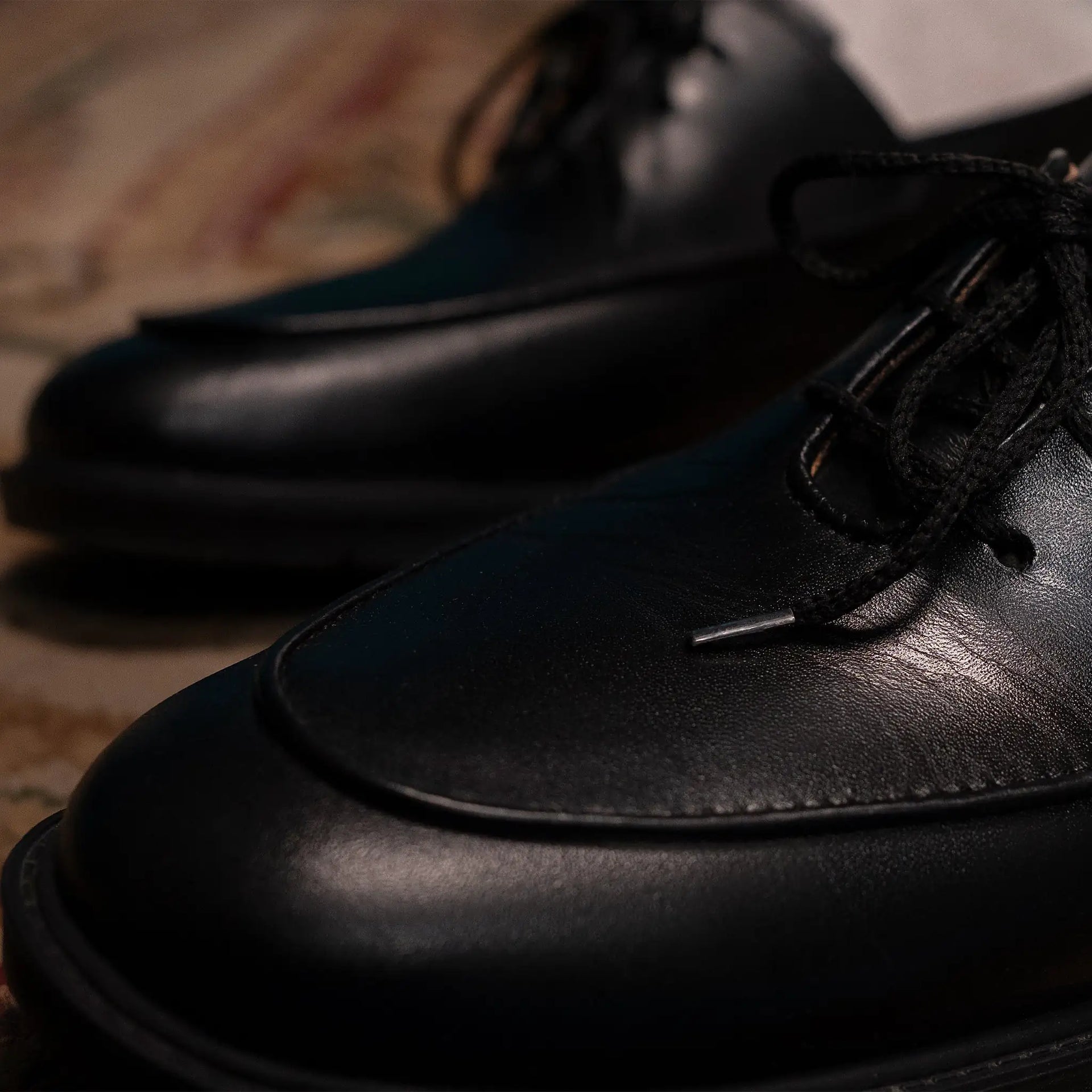 Huso Alder Lace - Black - Huso Men's Shoes, Loafers, Boots & Clothing