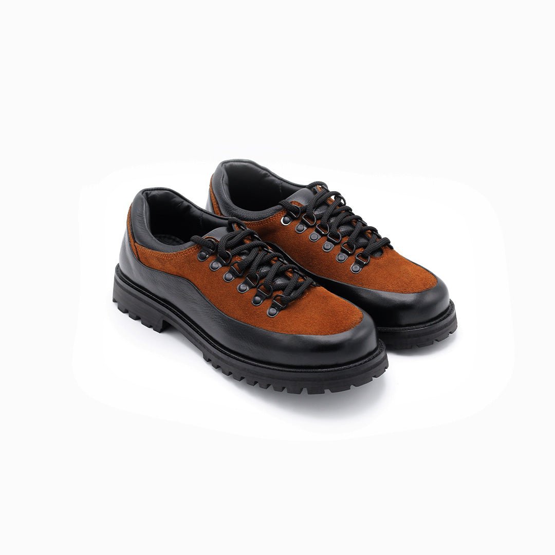 Traverse Low – Black/Tan Suede - Huso Men's Shoes, Loafers, Boots & Clothing