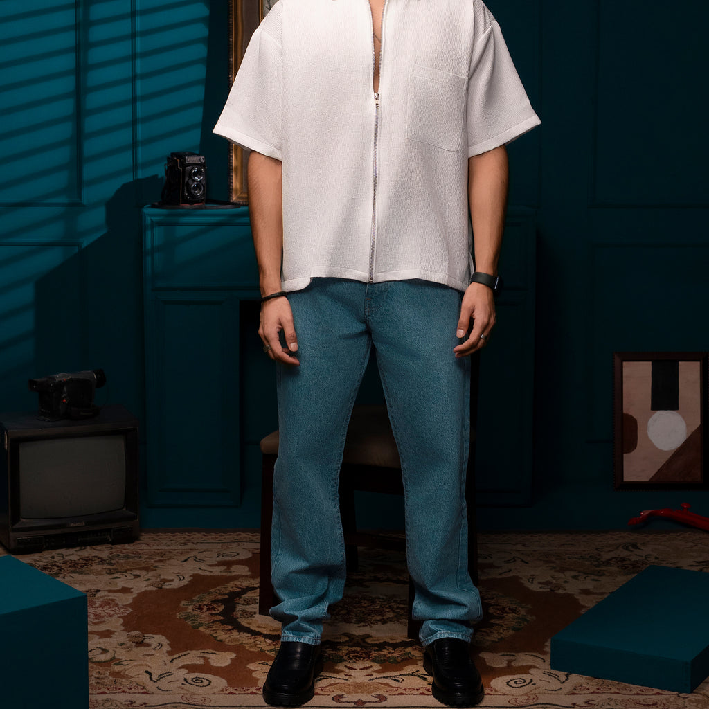 Classic Straight Jeans – Blue