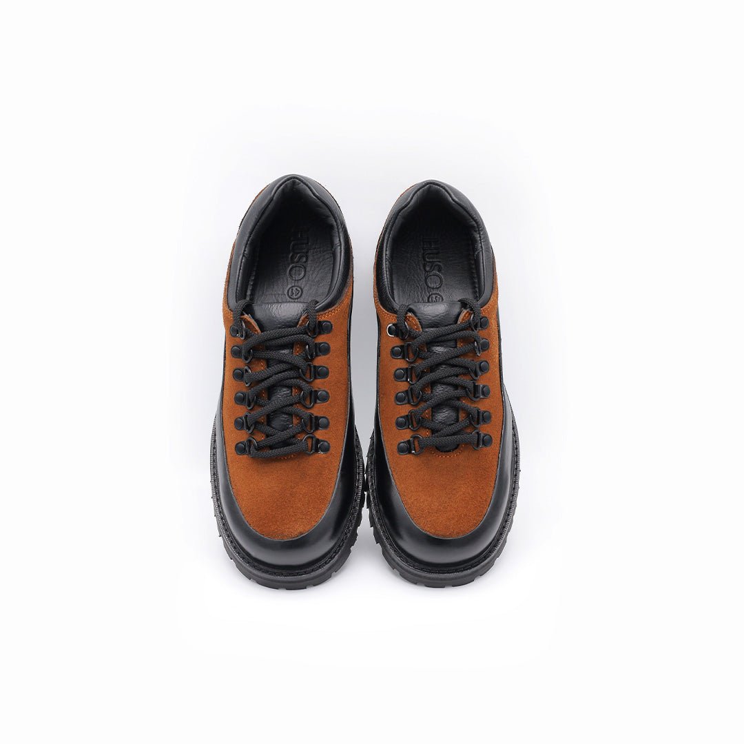 Traverse Low – Black/Tan Suede - Huso Men's Shoes, Loafers, Boots & Clothing