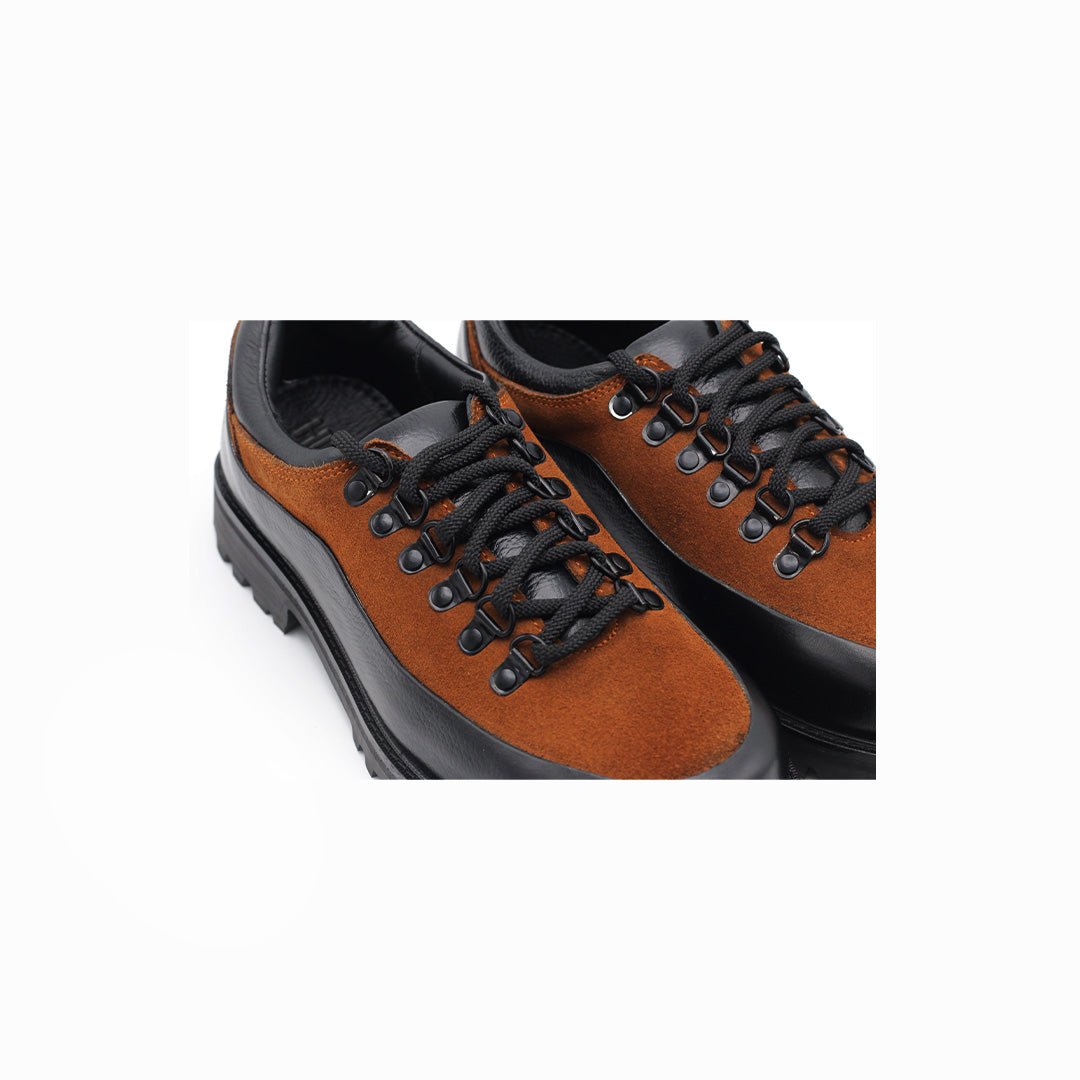 Traverse Low – Black/Tan Suede - Huso Men's Shoes, Loafers, Boots & Clothing