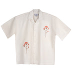 Ecru Bloom - Embroidered Linen Shirt - My Store