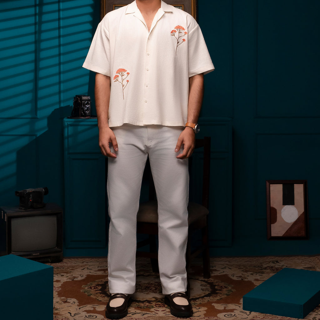 Classic Straight Jeans – White