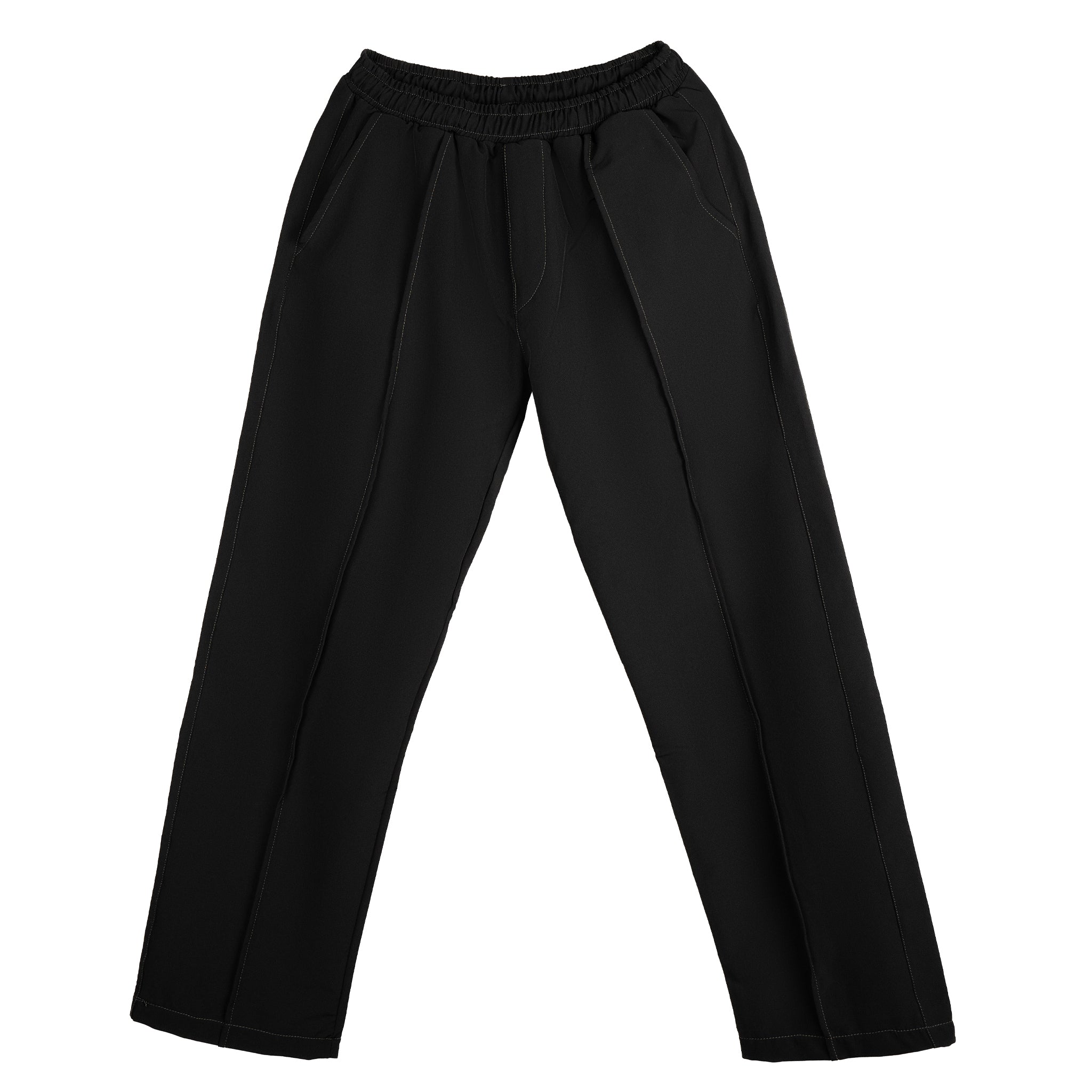Straight Leg Trousers Black