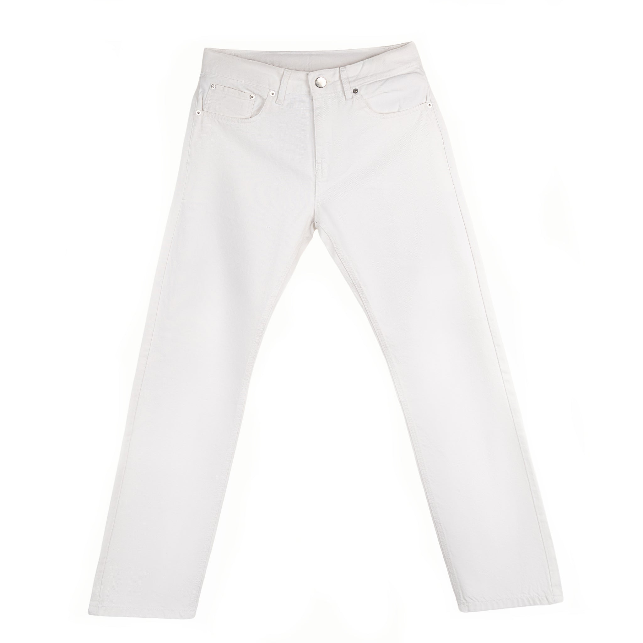 Classic Straight Jeans – White