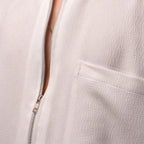 Textured Zip Shirt – Super White - My Store