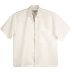 Textured Zip Shirt – Super White - My Store